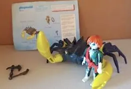 Playmobil Skelett mit Skorpion Totenkopf Figur Set Zubehör komplett