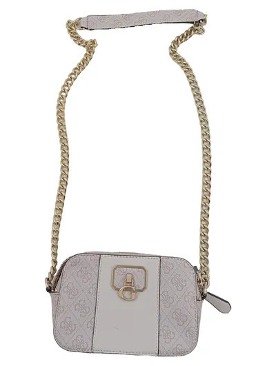 Guess Damen Umhängetasche Rosa Logo-Print Elegant Modern Kette