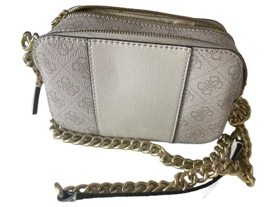 Guess Damen Umhängetasche Rosa Logo-Print Elegant Modern Kette