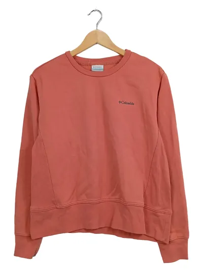 Columbia Sweatshirt Damen Pullover Gr. 38/M Orange Casual Sportlich