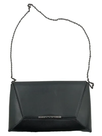 Buffalo Clutch Damen Schwarz Elegant Modern mit Kette