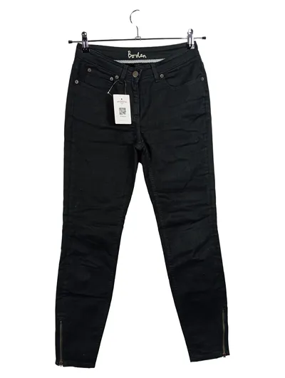 Boden Damen Jeans Straight Leg Schwarz Gr. W29 L28 Reißverschluss Casual