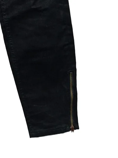 Boden Damen Jeans Straight Leg Schwarz Gr. W29 L28 Reißverschluss Casual