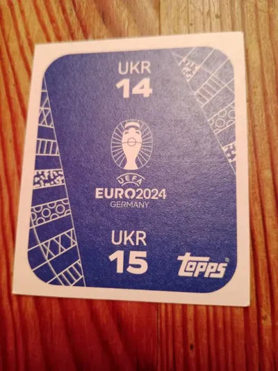 Topps UEFA EURO 2024 Sticker Ukraine 14 & 15 Sammelsticker