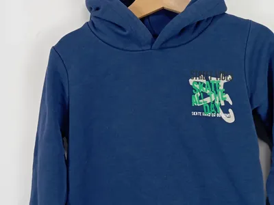 STC Denim Company Kinder Kapuzenpullover Gr. 92/98 Blau Casual