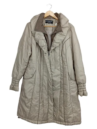 Centigrade Damen Steppmantel Gr. 48 Beige Casual Outdoor Langarm Gesteppt
