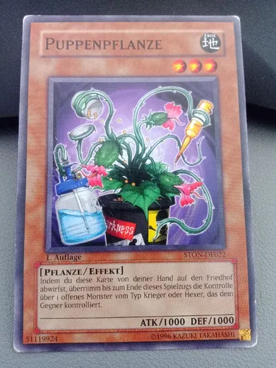 Konami Yu-Gi-Oh! Sammelkarte Puppenpflanze STON-DE022 1. Auflage