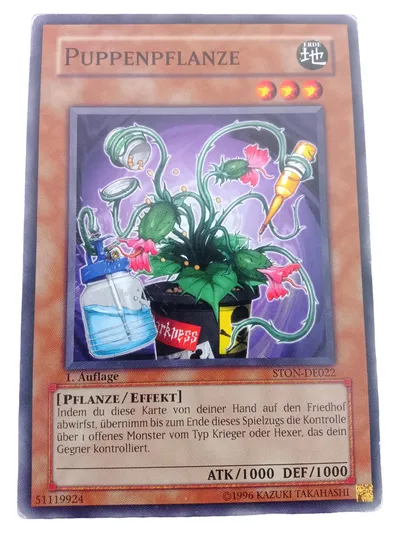 Konami Yu-Gi-Oh! Sammelkarte Puppenpflanze STON-DE022 1. Auflage