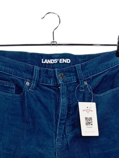 LANDS' END Cordhose Damen Blau Größe 38 Casual