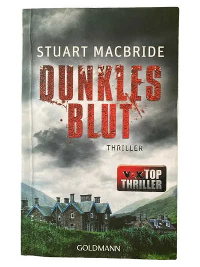 Stuart MacBride Dunkles Blut Thrillerbuch Goldmann Taschenbuch Deutsch