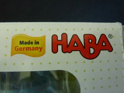 HABA Habaland Pferdegespann Nachziehspielzeug Holz ab 12 Monate Blau