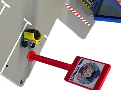 Siku Spielzeug Tankstelle Parkgarage Werkstatt Auto Service Station Mehrfarbig