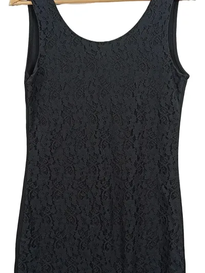 VERO MODA Damen Spitzenkleid Schwarz Gr. M Cocktailkleid Elegant