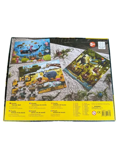 HABA Puzzles Tiere der Welt 3x48 Teile Dschungel Meer Safari ab 5 Jahren