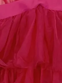 Blugirl Abendkleid Damen Gr. 34 Pink Glamourös Rüschen Maxikleid 6