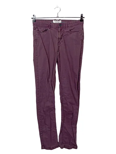 Springfield Stoffhose Damen W28 36 S Slim Lila Baumwolle Casual