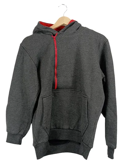 Bolf Herren Kapuzenpullover Hoodie Grau M Casual Baumwolle Langarm