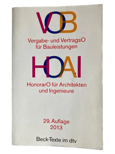 Beck VOB HOAI Gesetzbuch Baurecht Taschenbuch Aktuelle Auflage