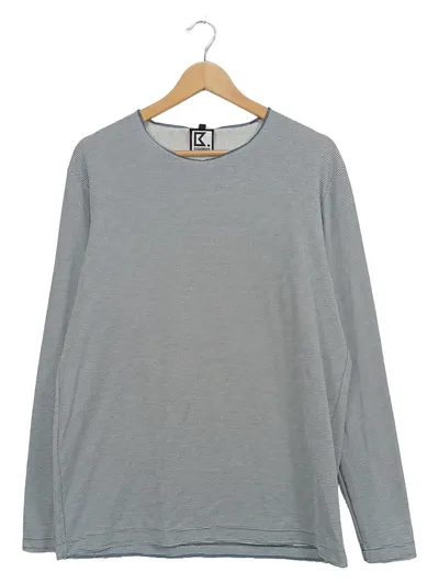 Batallata Herren Langarmshirt Gestreift Blau Gr. XL Casual