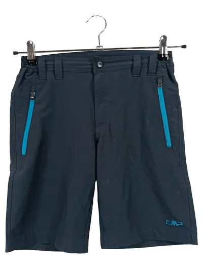 CMP Kinder Sport Shorts Gr. 152 Blau mit Reißverschluss-Taschen