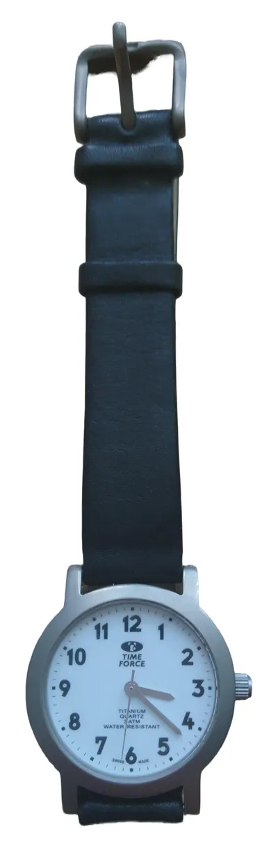 TIME FORCE 4775 Damenuhr Leder Casual Schwarz 3.5cm Zifferblatt