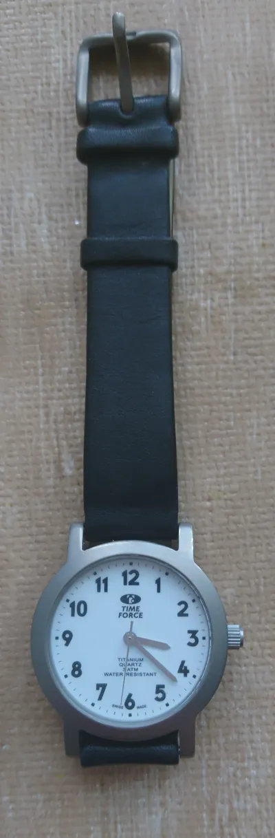 TIME FORCE 4775 Damenuhr Leder Casual Schwarz 3.5cm Zifferblatt
