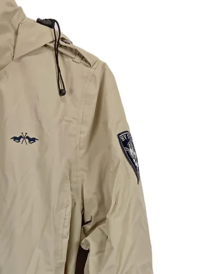 HV Society Damen Windjacke Outdoor Mantel Beige Gr. 38/M Kapuze Gürtel