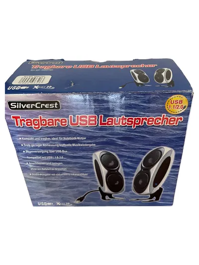 Silvercrest 50227SC Tragbarer Lautsprecher Kabelgebunden Silber PC Laptop