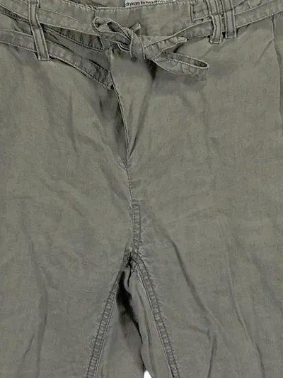 Drykorn Damen Jogginghose Gr. 32x34 Oliv Leinen Komfortabel