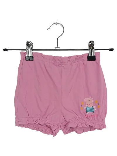 Peppa Pig Shorts Mädchen Rosa Tiermotive Rüschen Baumwolle Gr. 80
