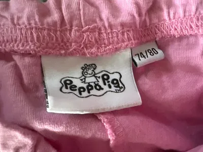 Peppa Pig Shorts Mädchen Rosa Tiermotive Rüschen Baumwolle Gr. 80