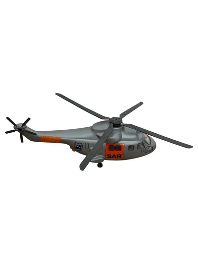 SIKU SAR Hubschrauber Spielzeug Grau Kinder Spiel-Flugzeug 30cm