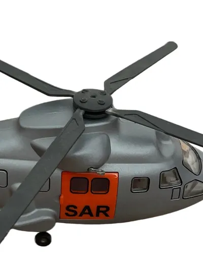 SIKU SAR Hubschrauber Spielzeug Grau Kinder Spiel-Flugzeug 30cm