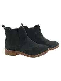 Bullboxer Chelsea Boots Stiefelette Damen Gr. 40 Wildleder Grün Klassisch 1