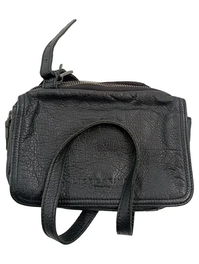 Liebeskind Berlin Damen Henkeltasche Leder Schwarz Umhängetasche Casual