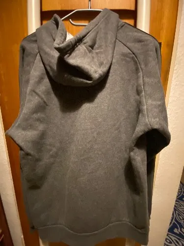 Adidas Herren Kapuzenpullover Hoodie Grau Gr. S Baumwolle Sportlich