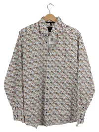 CASAMODA Herren Freizeithemd Casual Fit Floral Gr. L Bio-Baumwolle 1