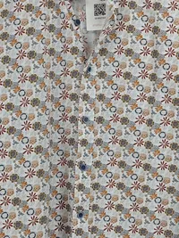 CASAMODA Herren Freizeithemd Casual Fit Floral Gr. L Bio-Baumwolle 3