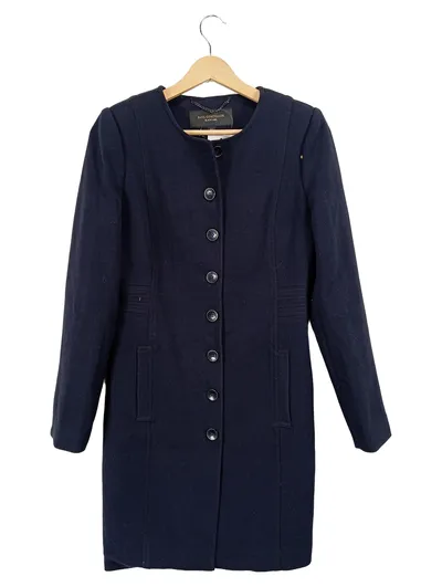 Paul Costelloe Black Label Damen Mantel Blazer Gr. 34/XS Dunkelblau Elegant
