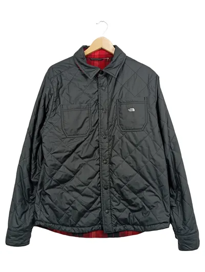 The North Face Herren Steppjacke M Schwarz mit Karomuster Outdoor