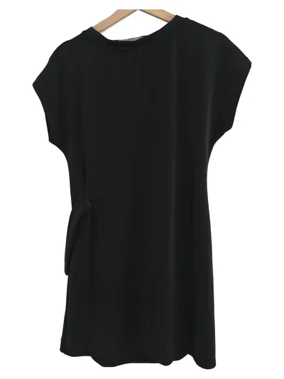 Cable & Gauge Damen Freizeitkleid Grau Gr. 40/L Kurzarm