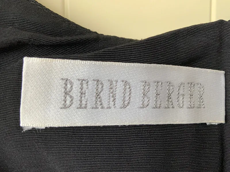 Bernd Berger Damen Maxikleid Gr. 40 L Schwarz Leinen Casual 4