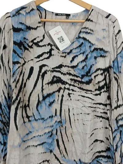 MARC AUREL Damen Bluse Gr. 38 M Tigerprint Animal-Print Viskose Mehrfarbig