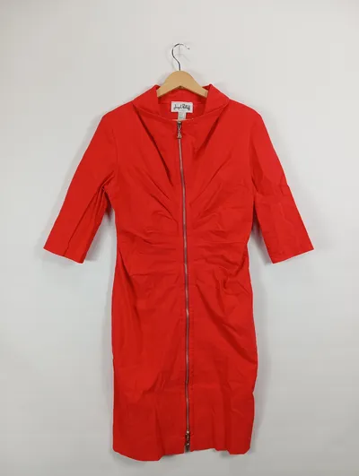 Joseph Ribkoff Damen Etuikleid Rot Gr. 38 Elegant Business Midikleid