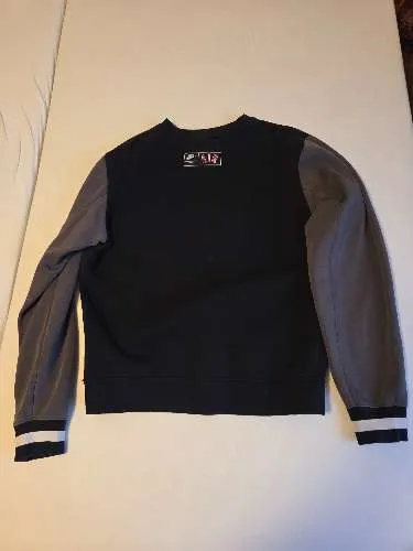Nike Air Pullover Herren XS Schwarz Grau Sweatshirt Streetwear Logo