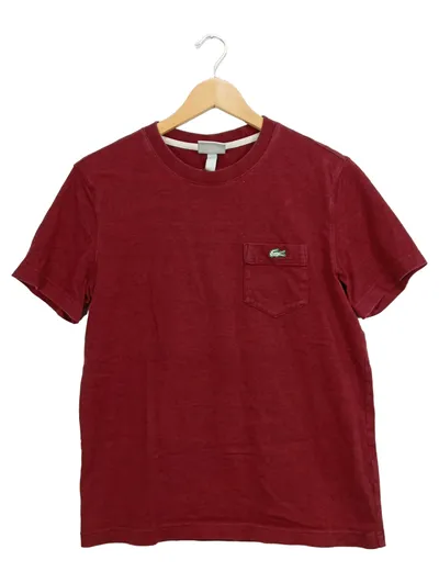 Lacoste Herren T-Shirt Rot Gr. 48/M mit Brusttasche