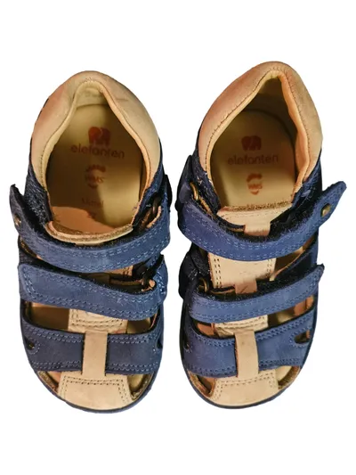 Elefanten Sandalen Kinder Gr. 22 Blau Praktisch Klettverschluss Outdoor