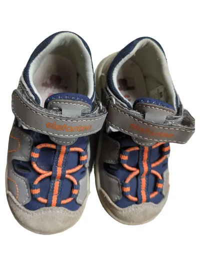 elefanten Outdoorsandalen Kinder Gr. 23 Klettverschluss Leder Mehrfarbig