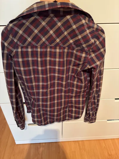 Bench Damen Freizeithemd Karohemd Mehrfarbig Gr. 34/XS Casual