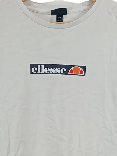 Ellesse Herren T-Shirt Gr. 50/L Casual Beige Logo-Print